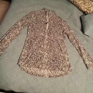 Eddie Bauer fleece pullover with zipper neck